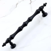Nilay Siyah Metal Kulp 128 mm - 12.8 cm Mobilya Çekmece Mutfak Dolabı Dolap Kulpları Kulbu Kulpu thumbnail 2