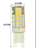 Heka 5W (35W) 3000K (Gün Işığı) G9 Duylu Dim Edilebilir Led Kapsül Ampul (10 Adet) - 3