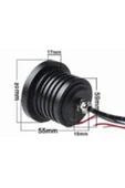 76 Mm Beyaz Mercekli Angel Led Halkalı Sis Far Metal Gövde - 2