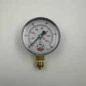 ManometreAlttan Çıkışlı Kuru Tip Q63 - 0 - 100 Bar 1/4 - 3
