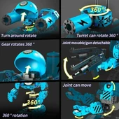 Hogokids RC Robot Yapım Seti - APP ve Uzaktan Kumandalı Şarj Edilebilir - 3