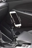 Telefon Tutucu Teleskopik Araç Bardak Yerine Giren 360 derece Dönen Tutucu - 7