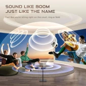 Aurzen Boom 3 WiFi ve Bluetooth - 3D DoIby, 36W Hoparlör 500 ANSI 4K Destekli, Altın - 3