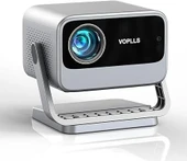 Voplls 4K Projektör WiFi ve Bluetooth, 3D Stereo Ses 1080P - Gri - 1