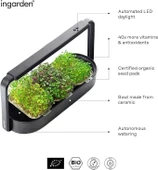 Ingarden Organik Süper Tohum Yetiştirme Kiti Otomatik 4 Kademe Led - Siyah - 3