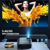 Goodee Projektör 4K WiFi ve Bluetooth FHD 1080P Mini Projektör 1080P - 2
