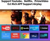 Vasoun 5G WiFi ve Bluetooth'lu Mini Projektör, Projektör Standlı 1080P Destekli - Mavi - 3