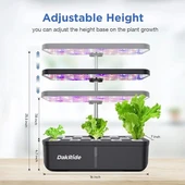 DakRide Hidroponik Yetiştirme Sistemi 12 Bakla, 36W Tam Spektrum LED Yetiştirme Işığı - 2