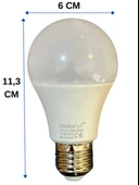 Osaka 10W (75W) 6500K (Beyaz Işık) E27 Duylu Dim Edilebilir Led Ampul (4 Adet) thumbnail 3