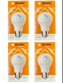 Osaka 10W (75W) 6500K (Beyaz Işık) E27 Duylu Dim Edilebilir Led Ampul (4 Adet) thumbnail 1