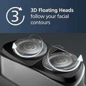 Philips Norelco Taşınabilir Erkek Islak/Kuru Yüz Tıraş Makinesi Şarjlı - Pq888/81 - 4