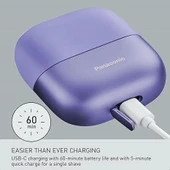 Panasonic Swipe Right 3 Bıçak Unisex Şarjlı Tıraş Makinesi Kuru/Islak Es-Cm3a-W -Mor thumbnail 2