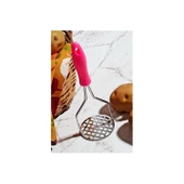 Renkli Saplı Metal Patates Ezici - 2
