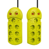 Vea VE-970 7 Li 1.5 Metre Grup Priz Uzatma Kablosu 16 Amper 3860 Watt Isıya Dayanıklı Priz - 5