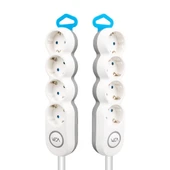 Vea VE-2S4S 4 Lü 1.5 Metre Kablolu Anahtarlı Grup Priz Uzatma Kablosu 3680 Watt 16 Amper - 5