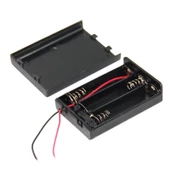 Powermaster 3 lü AA Kalep Pil Kapaklı Switch li Pil Yuvası Ardunio Deney İçin Pil Yuvası IC-233E - 1