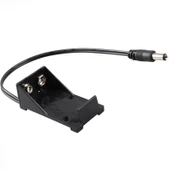 Powermaster Jack lı 9 Volt İçin 2.1 Mm Pil Yuvası IC-232B Ardunio Deney İçin Pil Yuvası Adaptör Soket Uçlu - 2