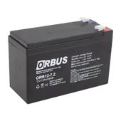 Orbus ORB12-7.2 12 Volt 7.2 Amper Akü Yeni Tarihli Taze Akü 150x65x90 Mm - 1
