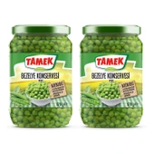Tamek Bezelye Konserve 670 gr Cam x 2 Adet - 1