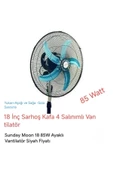 Dört (4) Salınımlı Sarhoş Kafa Vantilatör 85 Watt - 1