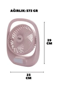 DN 91026 Portatif Masa Üstü Vantilatör Lila - 2