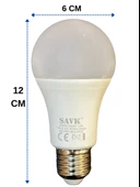 Şavk 12W 4000K (Günışığı) E27 Duylu Led Ampul (2 Adet) thumbnail 3