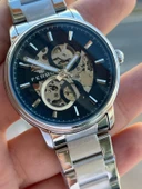 Ferro 2 Yıl Garantili Otomatik Mekanizma 3 Atm Su Geçirmez Çelik Kordon Erkek Kol Saati EFM.31399-S2 - 4