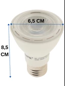 Şavk 7W 3000K (Sarı Işık) Par20 E27 Duylu Led Spot Ampul (8 Adet) thumbnail 3