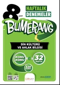 GÜNAY YAYINLARI 8.Sınıf Bumerang 32 lik Haftalık Din Kültürü ve Ahlak Bilgisi Denemeleri - 1