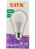 Şavk 12W 4000K (Günışığı) E27 Duylu Led Ampul (10 Adet) thumbnail 2