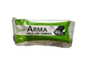 Arma Kimpack Beyaz Mini Boy 40 x 50 Cm. - 20 Litre Çöp Torbası Poşeti - 40 Adetlik 40 Rulo / Koli - 4