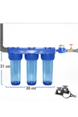 Üçlü Su Filtresi Daire Ve Bina Girişi Için Üçlü Set Arıtma Sistemi thumbnail 4