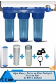 Üçlü Su Filtresi Daire Ve Bina Girişi Için Üçlü Set Arıtma Sistemi thumbnail 2