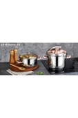 Kahraman KAH 2145 Düdüklü Tencere Seti Rosegold 4+6 Lt. - 1