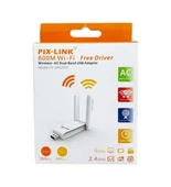 Concord W-6 Dual Band Wi-Fi Adaptör pix-link 600 mbps - 2