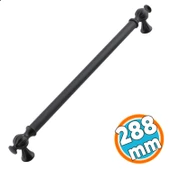Mobilya Mutfak Metal Dolabı Kulp Çekmece Dolap Kapak Kulpu Kulpları Kulbu 288 mm Siyah - 1