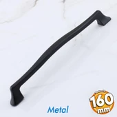 Venüs Siyah Metal Kulp 160 mm -16 cm Mobilya Çekmece Mutfak Dolabı Dolap Kulpları Kulbu Kulpu Siyah - 1