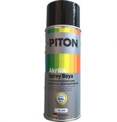 PİTON AKRİLİK SPREY BOYA MAT SİYAH - 1