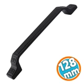 Mobilya Mutfak Dolabı Çekmece Dolap Kapak Kulpu Düz Metal Kulp Kulbu Kulpu 128 Mm Siyah thumbnail 1