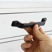 Mobilya Mutfak Dolabı Çekmece Dolap Kapak Kulpu Düz Metal Kulp Kulbu Kulpu 128 Mm Siyah thumbnail 5