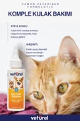 Kedi Kulak Temizleme Solüsyonu Kir Enfeksiyon Kaşıntı Köpek Kulak Uyuzu Koku Önleyici Bakım 100ml - 2