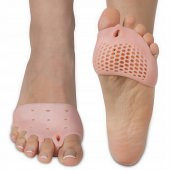 Silikonlu 5 Parmak Ayırıcı Koruyucu Ayak Gömleği Geçmeli Topuklu 1 Çift - 1