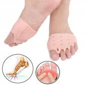 Silikonlu 5 Parmak Ayırıcı Koruyucu Ayak Gömleği Geçmeli Topuklu 1 Çift - 3