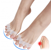 Ayak 5 Parmağı Ayıran Parmak Ayırıcı Silikon Makaralı 1 Çift - 2