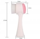 3d Yüz Yıkama Temizleme Fırçası Çift Taraflı Yumuşak Cilt Bakım Aleti - 4