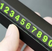 Araç Torpido Üstü Cep Telefon Numarası İçin Aç Kapa Numaratör - 6