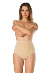 FORMactive Lazer Kesim Yüksek Bel Toparlayıcı Katlanmayı Önleyici Silikon Bantlı Slip Korse 3030 - 1