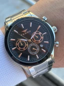 Ferro Çelik Kordon İç Fonksiyonları Aktif Chronograph 30 Mt Su Geçirmez Erkek Kol Saati EFM.1367.J2 thumbnail 1