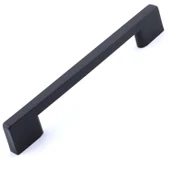 (SERT PLASTİK) Siyah Mobilya Mutfak Dolabı Çekmece Dolap Kulpu Kulbu Kulpları 10 Adet 192 Mm - 3