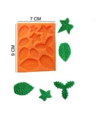 ŞEKER HAMUR KALIBI SİLİKON YAPRAKLAR 7*9 - 1